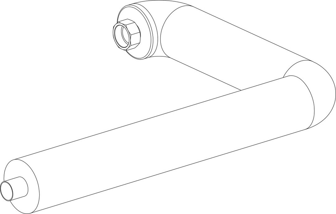 BOSCH Ersatzteil TTNR: 8738804078 Rücklaufrohr waager. Kessel Sp V2 everp