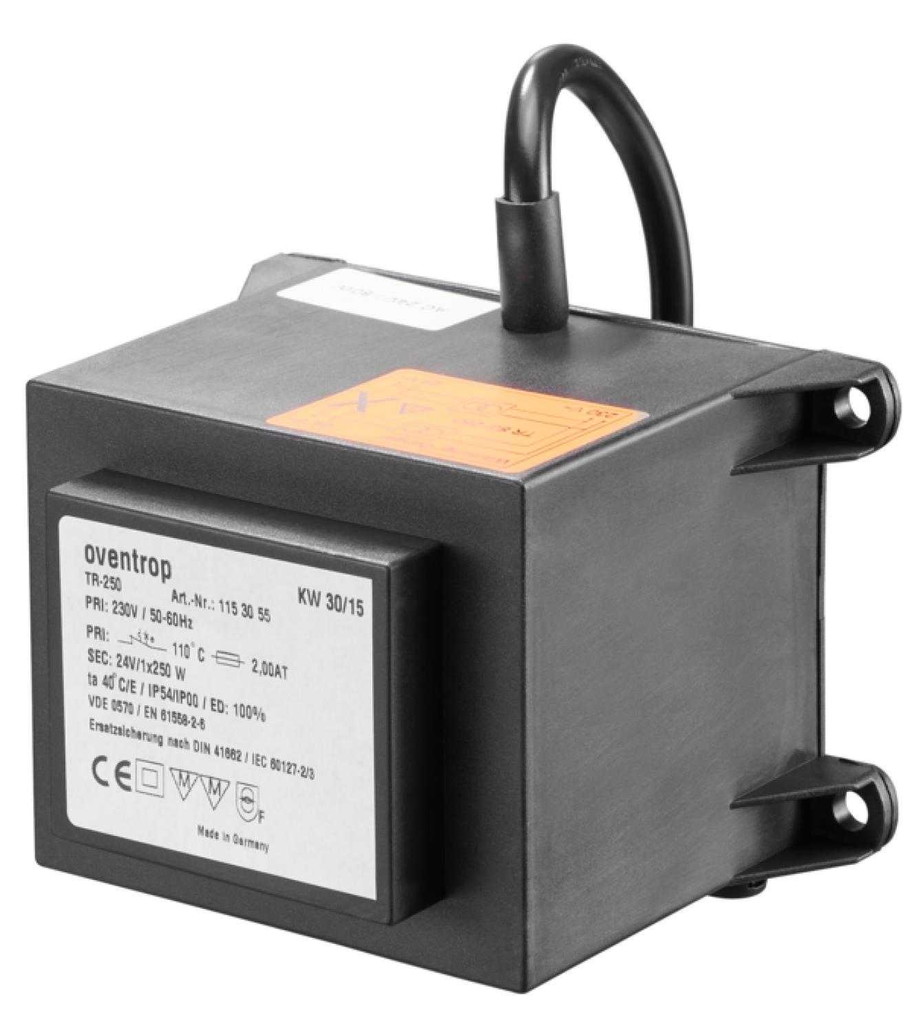 OVENTROP-Transformator "TR-250", 250VA, für "DynaTemp"