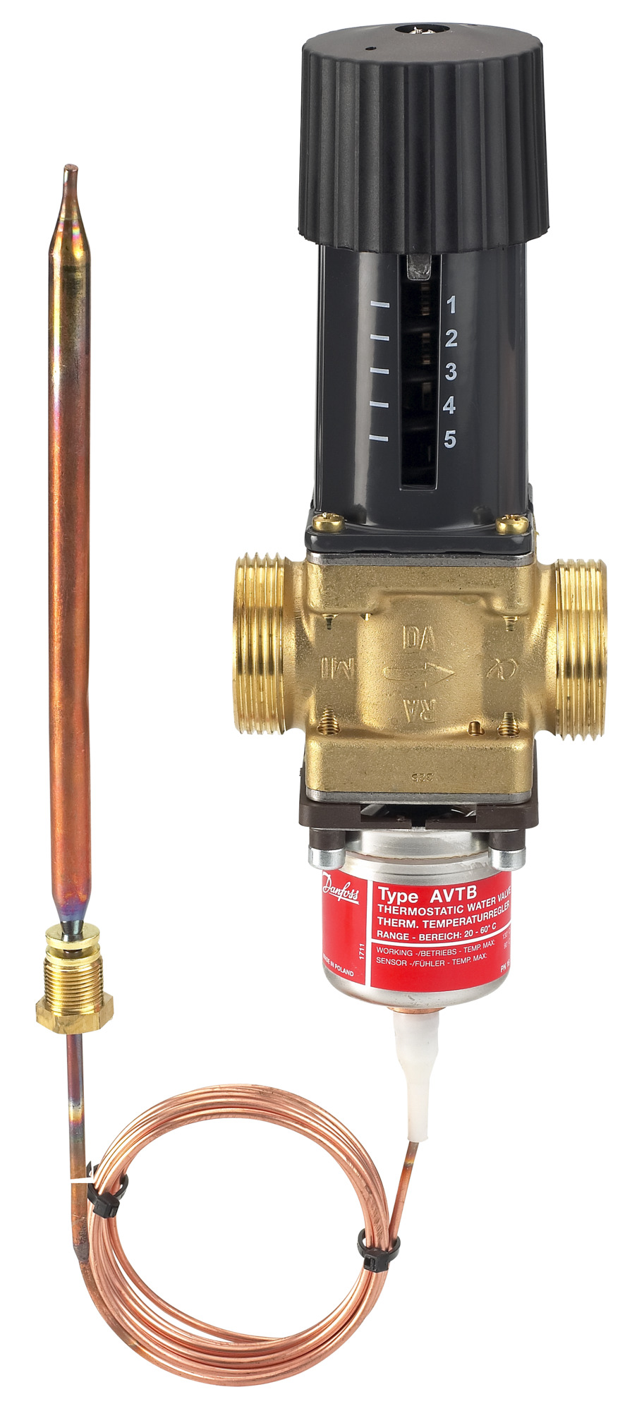 Danfoss Temperaturregler AVTB 25 G 11/4 A, 20-60 C, Kvs 5,5