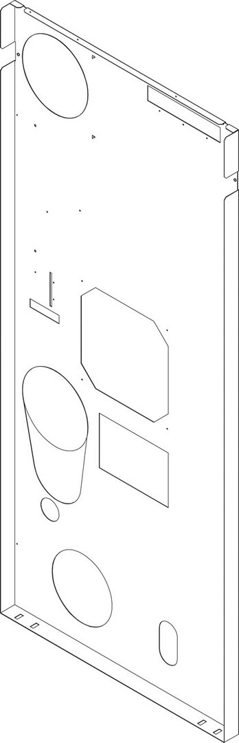 BOSCH Ersatzteil TTNR: 8738804942 Rückwand CLA-1 200-300 (l) everp