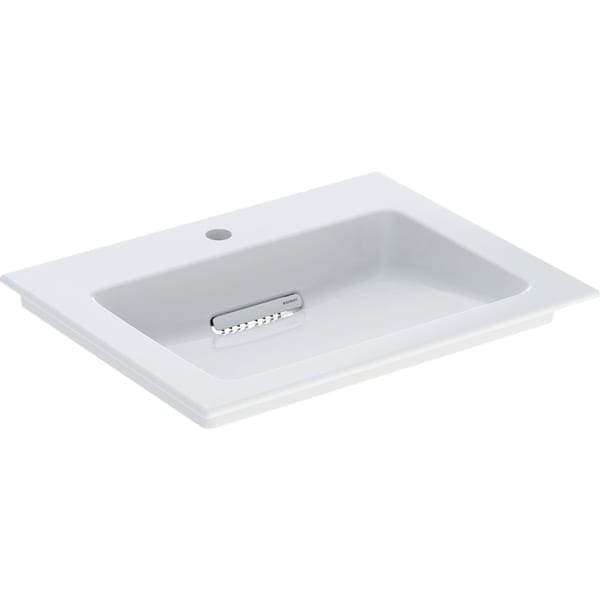 Geberit ONE MWT 60x48cm, CleanDrain m. Hl., o. Ül., weiß, KeraTect/weiß glzd