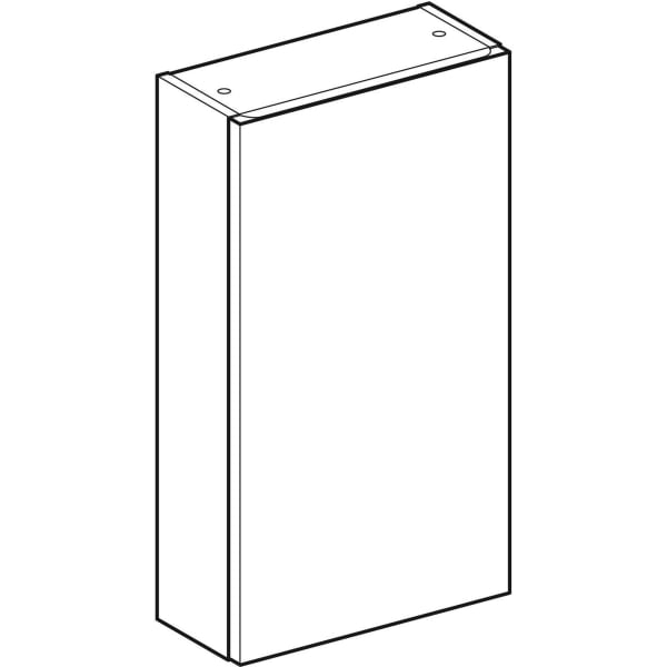 Geberit Renova Plan Hängeschrank m. 1 Tür 39x70x17,3cm, lava