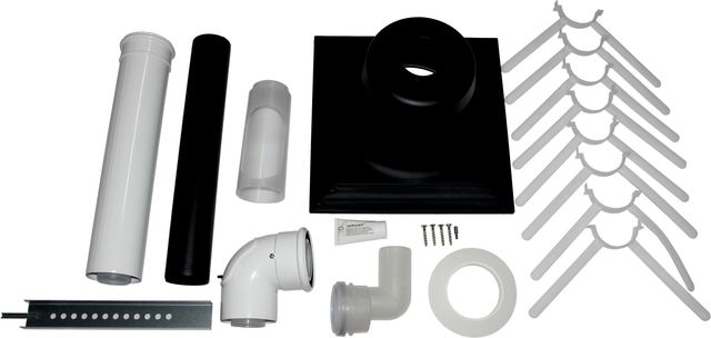 Wolf Anschluss-Set DN60/100 - C93x DN80 im Schacht, Abdeckung PP