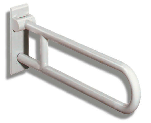 HEWI Stützklappgriff Ser 801, L:850mm, antimikrobiell signalweiß