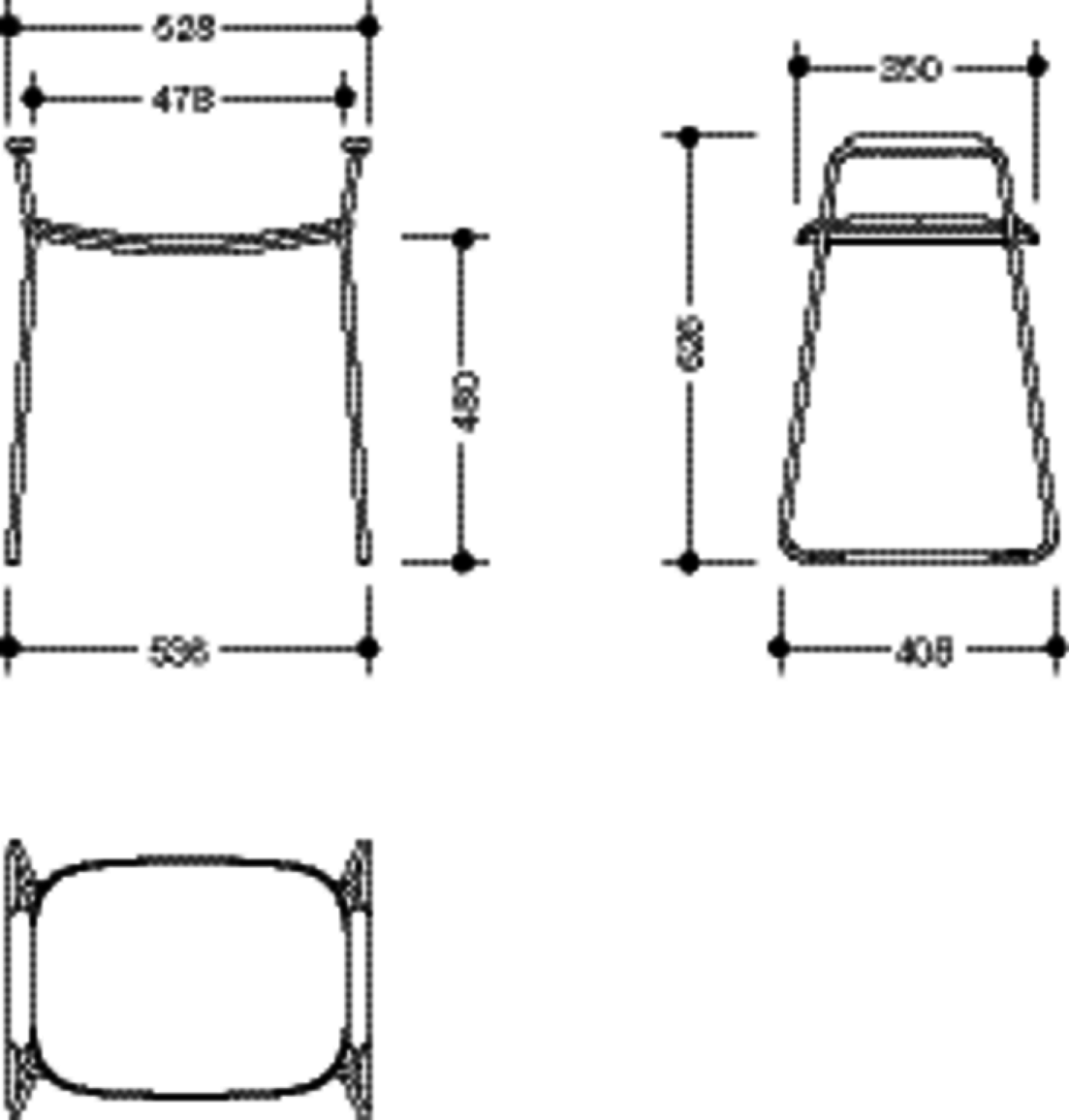 HEWI Duschhocker, H:626mm, B:536mm, Gestell plb, Kst. PIR schw tiefmt-d-grau
