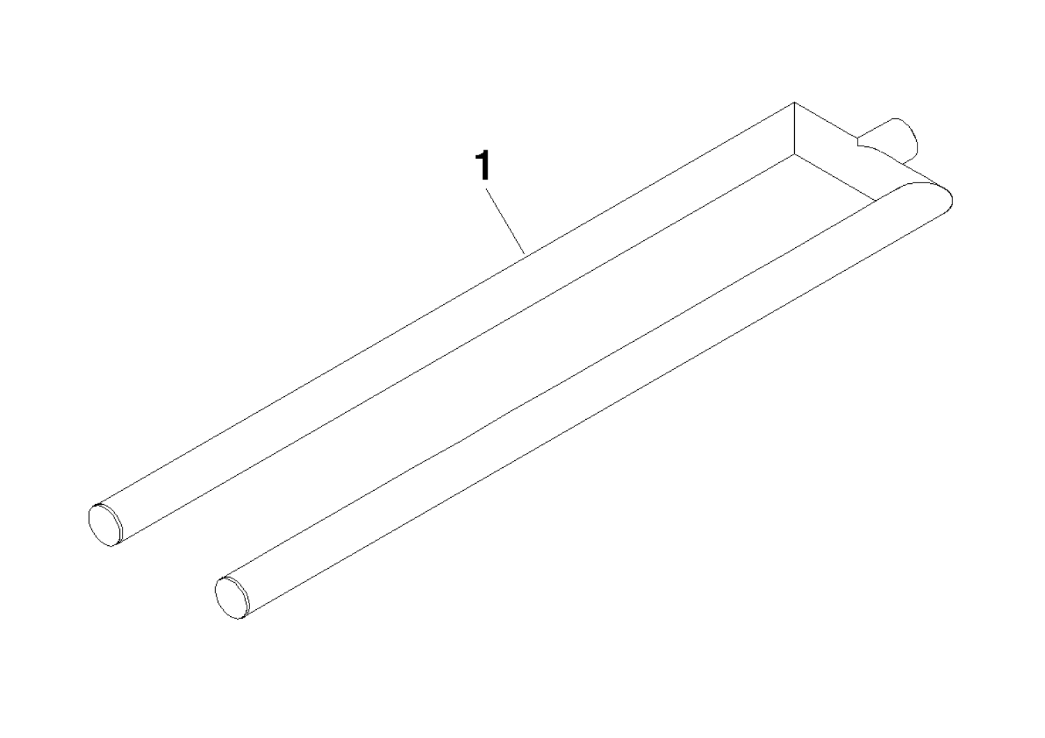 DO Halter für Handtuchhalter doppelt ET 90178955400 92 x 21,5 x 419 mm Chrom