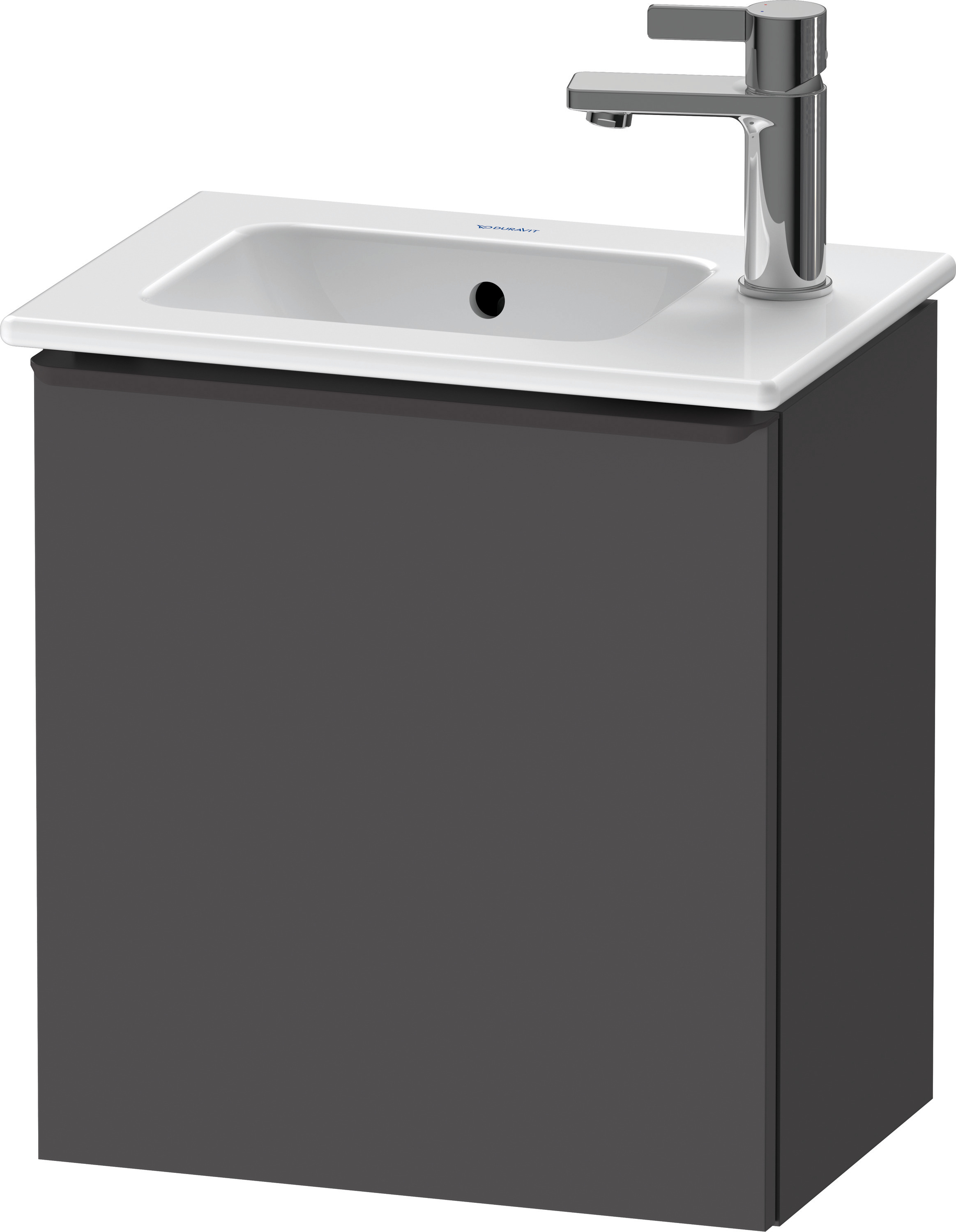 Duravit D-Neo WTU,Wdh,Tür:1,TA:LI,Gr:Dia.Schw 410x274x440mm,Graphit Matt,Dekor