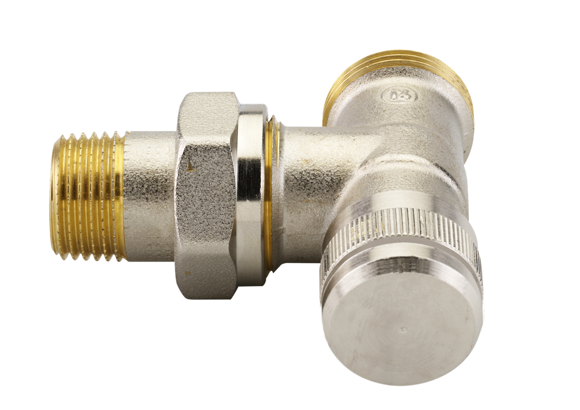 Danfoss Rücklaufverschraubung RLV 15 G 3/4 AG, Eck, vernickelt