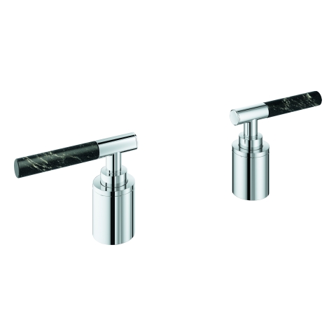 GROHE Hebelgriffe Atrio Private C. 48465 Vanilla Noir Caesarstone chrom
