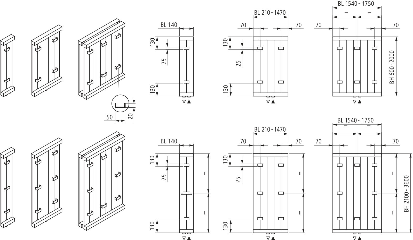 Kermi Heizwand HVN Typ20 BH2800x104x980 QN4255, RAL9016, 6 bar, ANB12