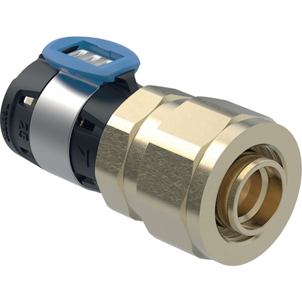 Geberit FlowFit Übergang mit Verschraubung auf PEX-Rohre SiBr d16-13/16