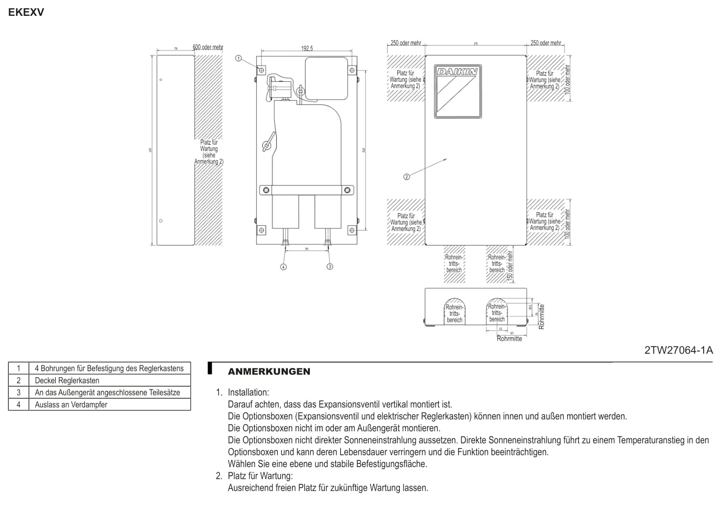 Daikin Expansionsventil-Kit 250 Expansionsventil-Kit