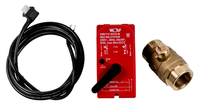 Wolf Zweiwegesperrventil 1" IG - DN25 230V, für Kühlbetrieb