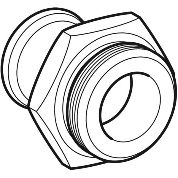 Geberit Mapress Edelstahl Übergang mit AG d54-G2 3/8