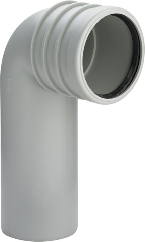 Viega WC Anschlussbogen 3816.1 in DN90 Kunststoff grau