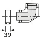 Vaillant Bogen 87 Grad, 80/125 mm für Fassadenverlegung konz. PP/Edelstahl