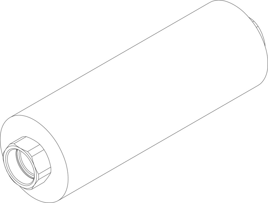 BOSCH Ersatzteil TTNR: 8738804070 Metallwellschlauch DN25 Lg850 schw everp