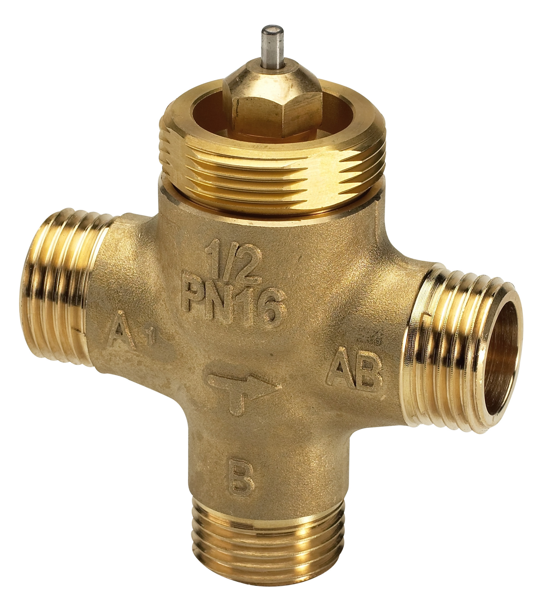 Danfoss 3-Wege-Ventil VZL 3 DN 15, kvs 1,0/0,63