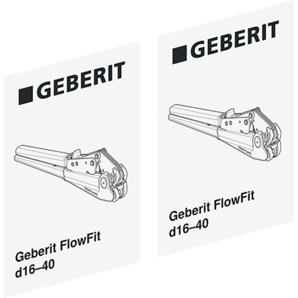 Geberit Set Aufkleber für Geberit FlowFit Handpresswerkzeug: d=16 2 Stk