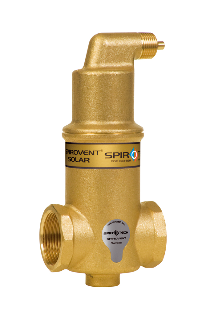 Spirotech Luftabscheider SpiroVent Solar AutoClose, 1 1/4" IG, 10 bar, 180 Grad Spirotech Luftabscheider SpiroVent Solar AutoClose, 1 1/4" IG, 10 bar, 180 Grad
