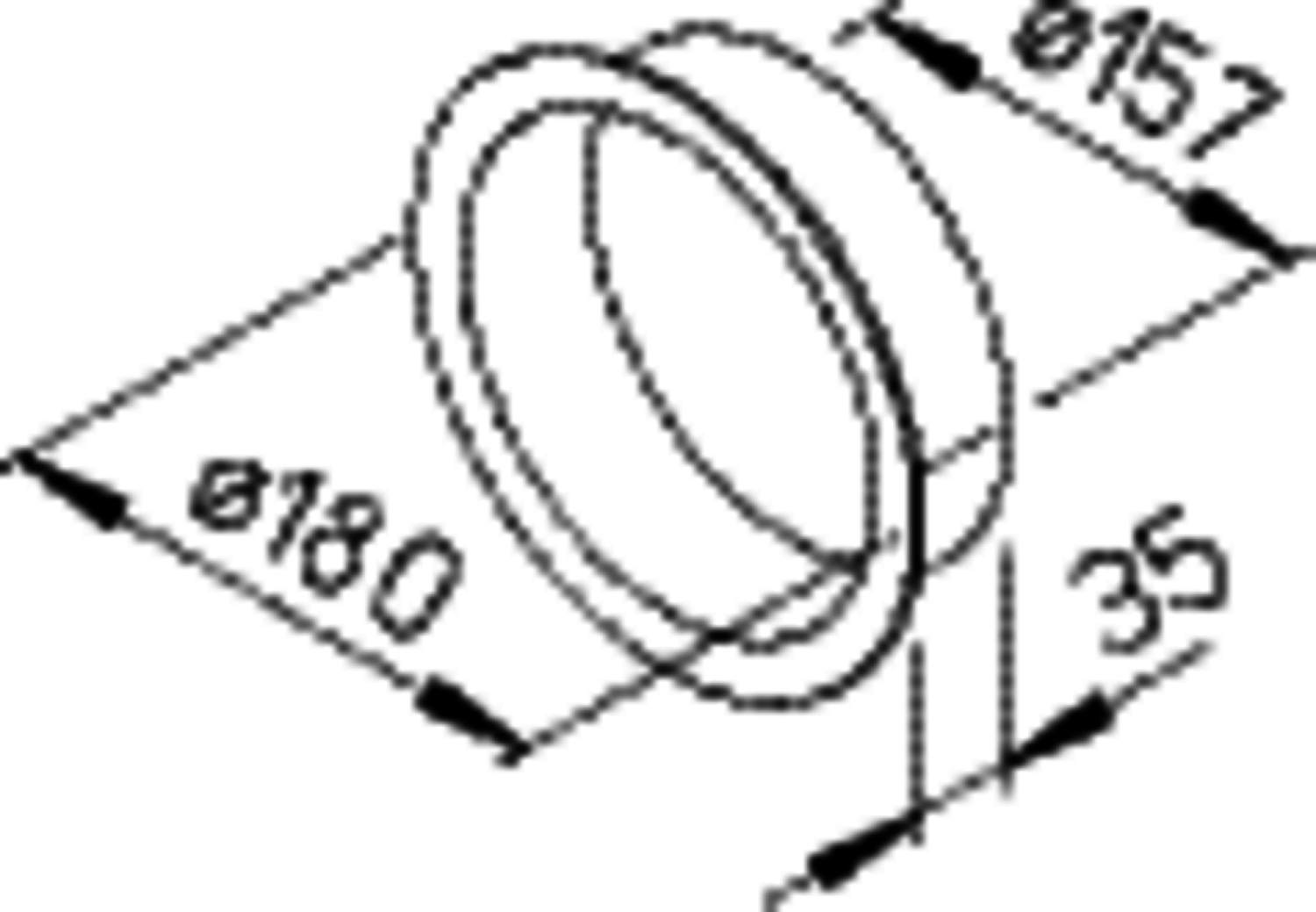 Helios EBR 160 Einbauring