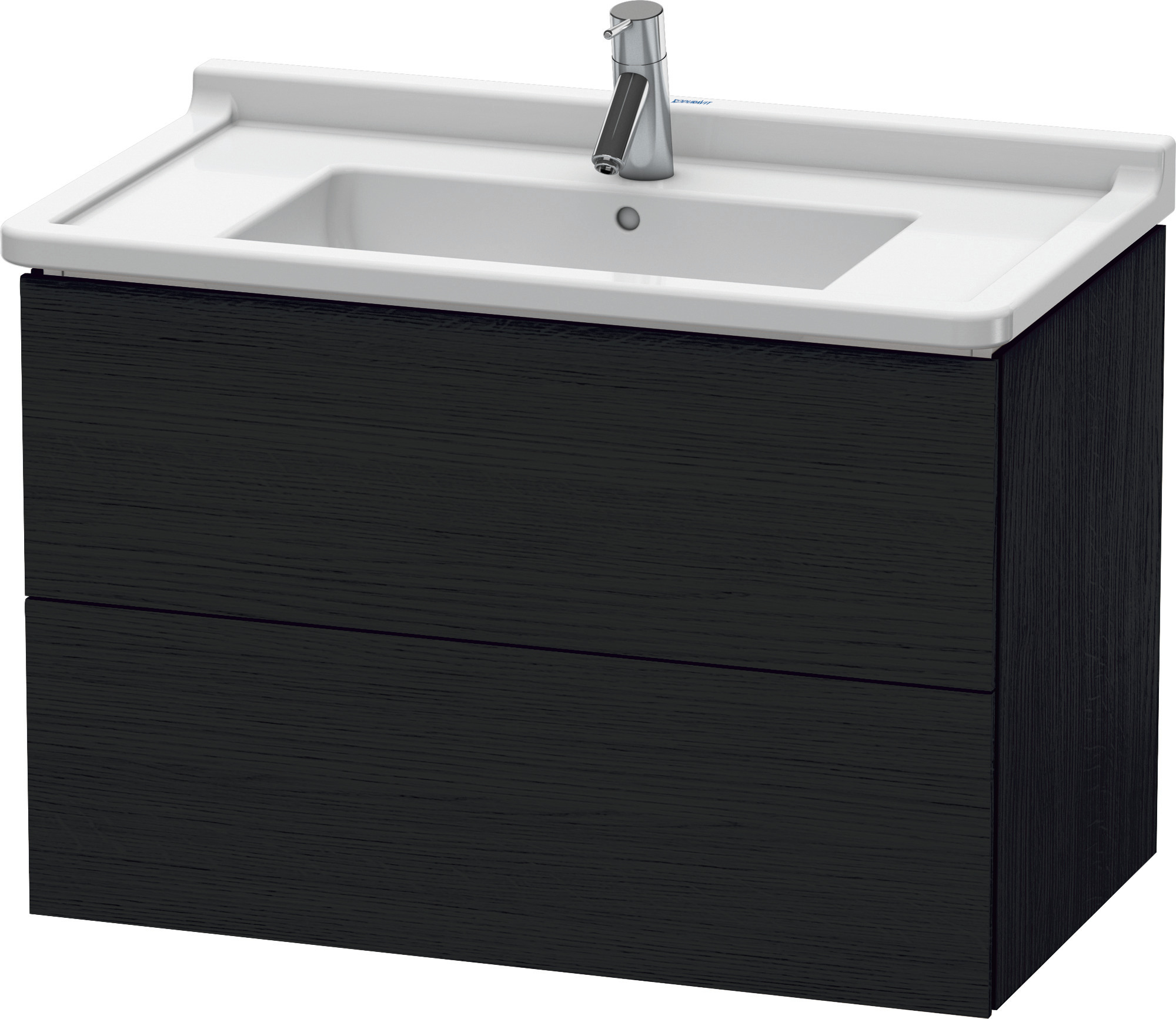Duravit WTU wandh. L-Cube 469x820x558mm, 2 SchKa, 030480, Eiche Schwarz