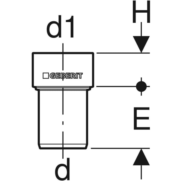 Geberit Silent-PP Anschlussstutzen d40/46
