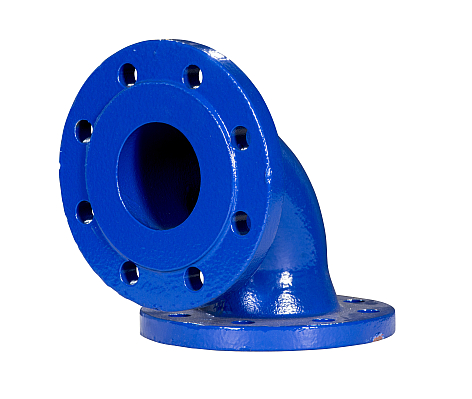 KSB Anschlusskrümmer DIN 2501 PN 16, GG 25, Flansche DN 65/65