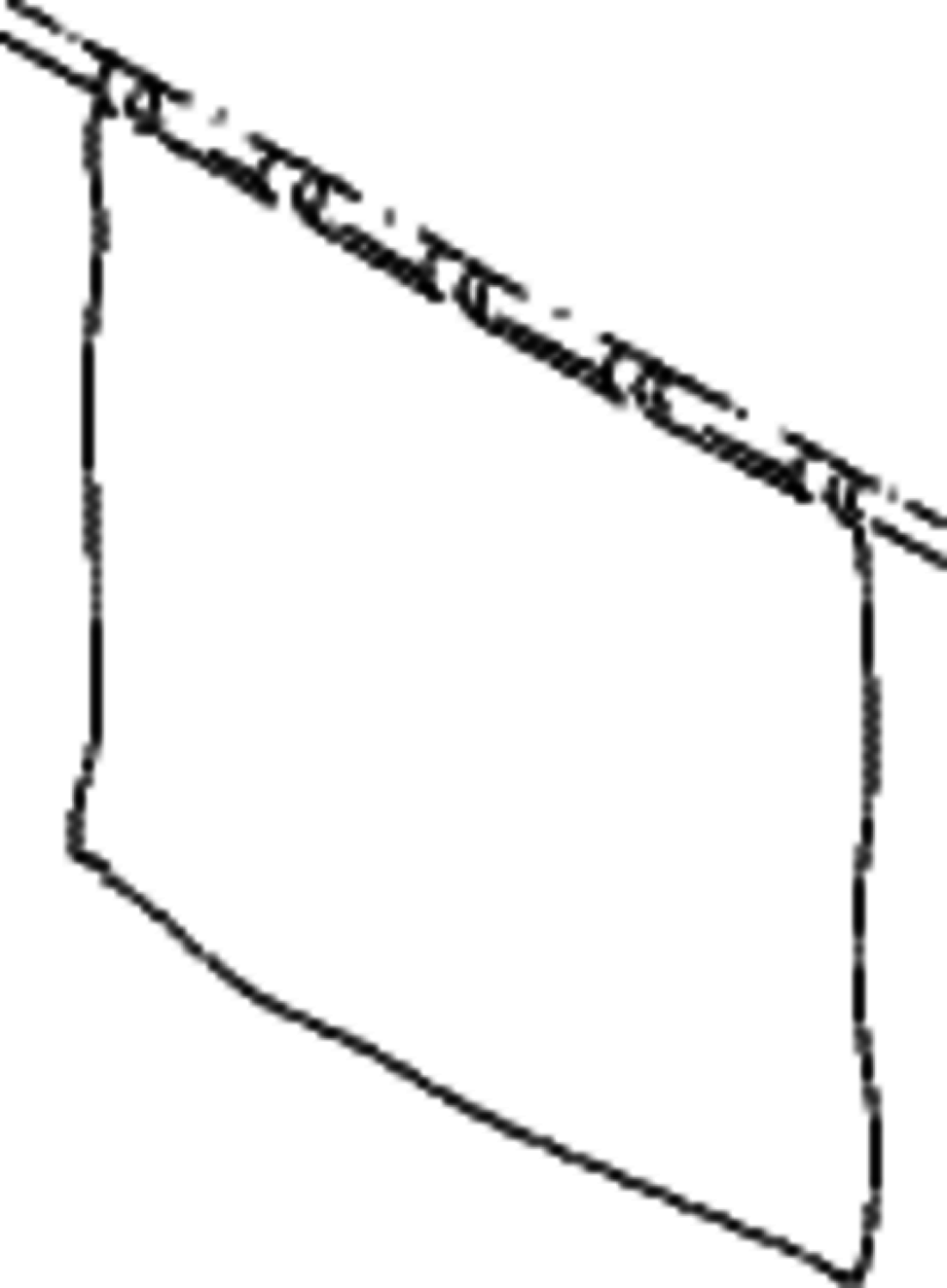 HEWI Duschspritzschutzvorhang Ser 801, Dekor uni weiß, 100% Polyester