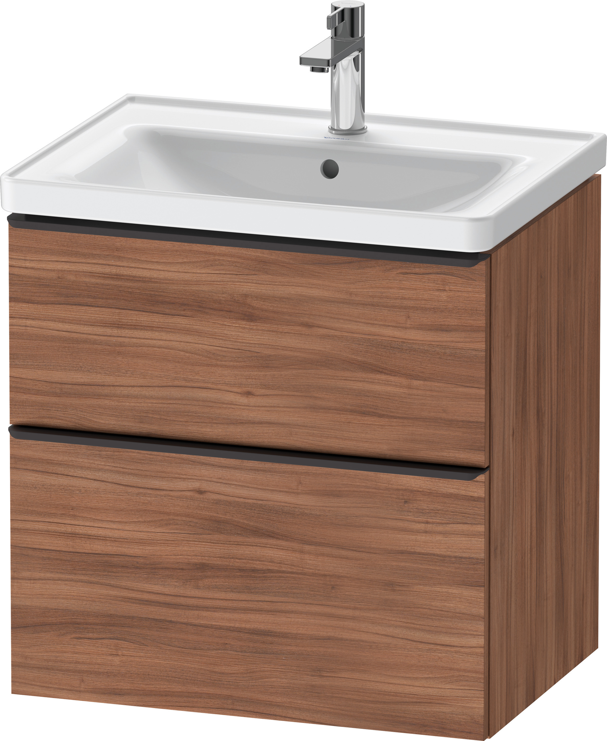 Duravit D-Neo WTU,Ausz:1,Schubk:1,GR:Dia.Schw 634x452x625mm,Wandh,Nussbaum Matt,Dekor