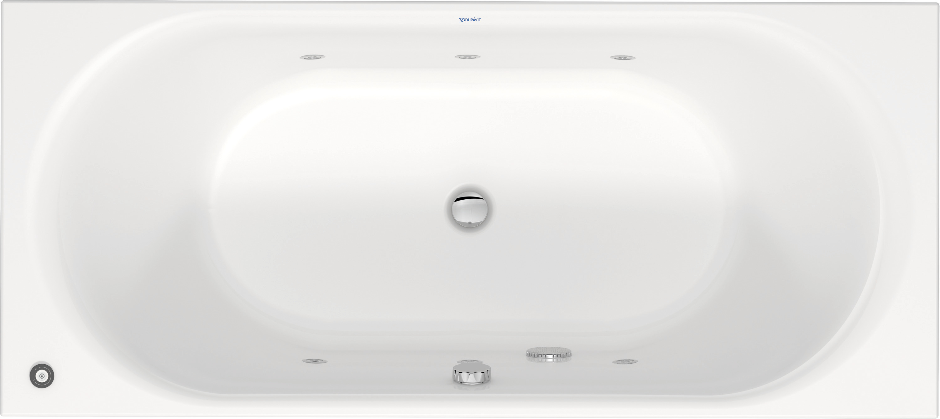 Duravit D-Neo Whirwanne 1800x800mm, Einbau Rückenschr.2 L/R, Jet-Project, Weiß