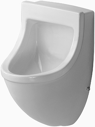 Duravit Urinal Starck 3, Zulauf von hinten absaugend,o.Deckel,o.Fliege,weiß,HYG