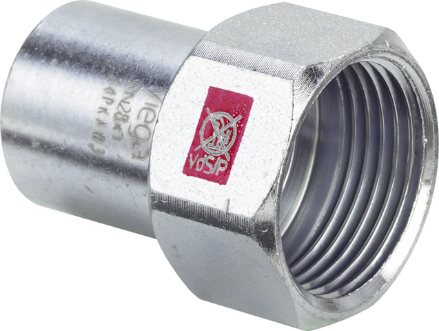 Viega Einsteckstück Prestabo 1112.1 in 22mm x Rp1/2 Stahl verzinkt