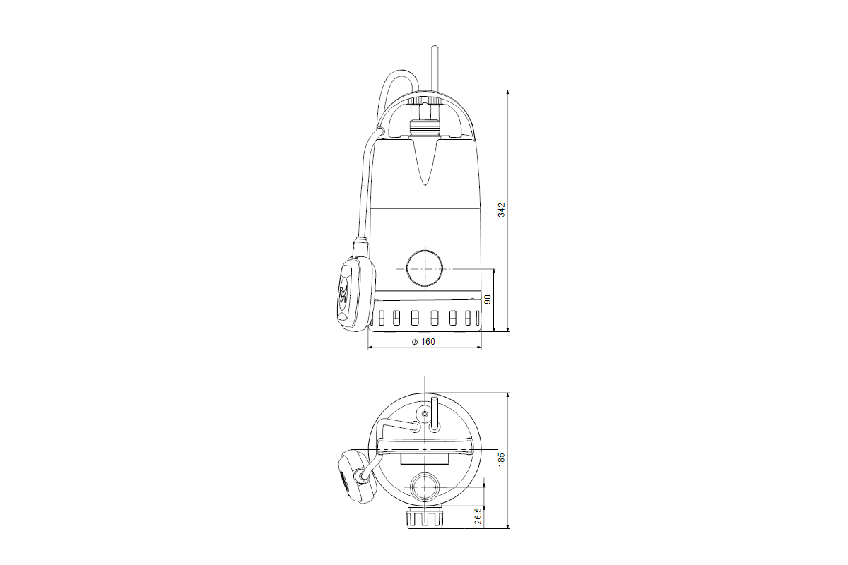 Grundfos Unilift CC9 – A1 HG Tauchpumpe