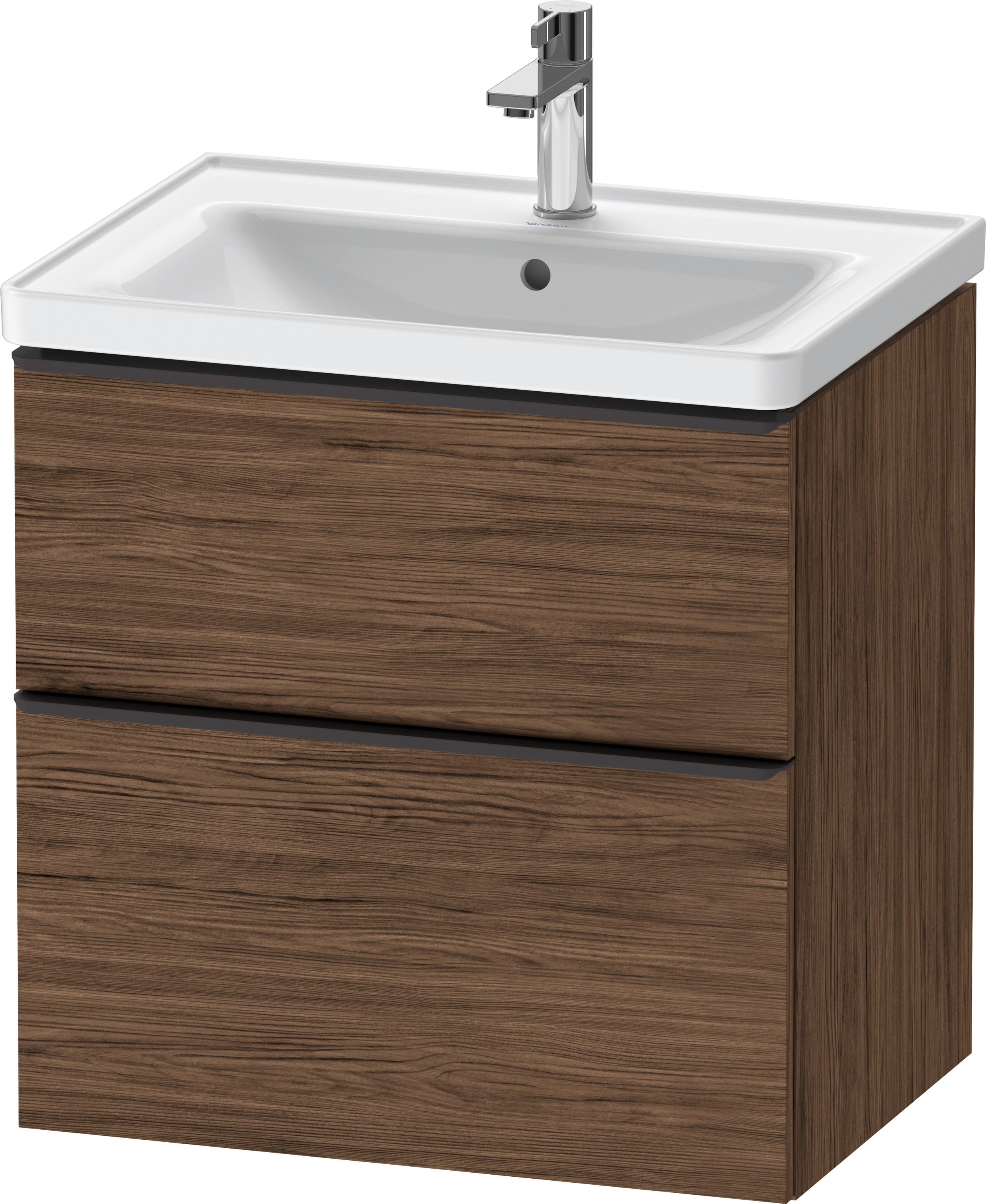 Duravit D-Neo WTU,Ausz:1,Schubk:1,GR:Dia.Schw 634x452x625mm,Wandh,Nussb.Dkl.Matt,Dek.