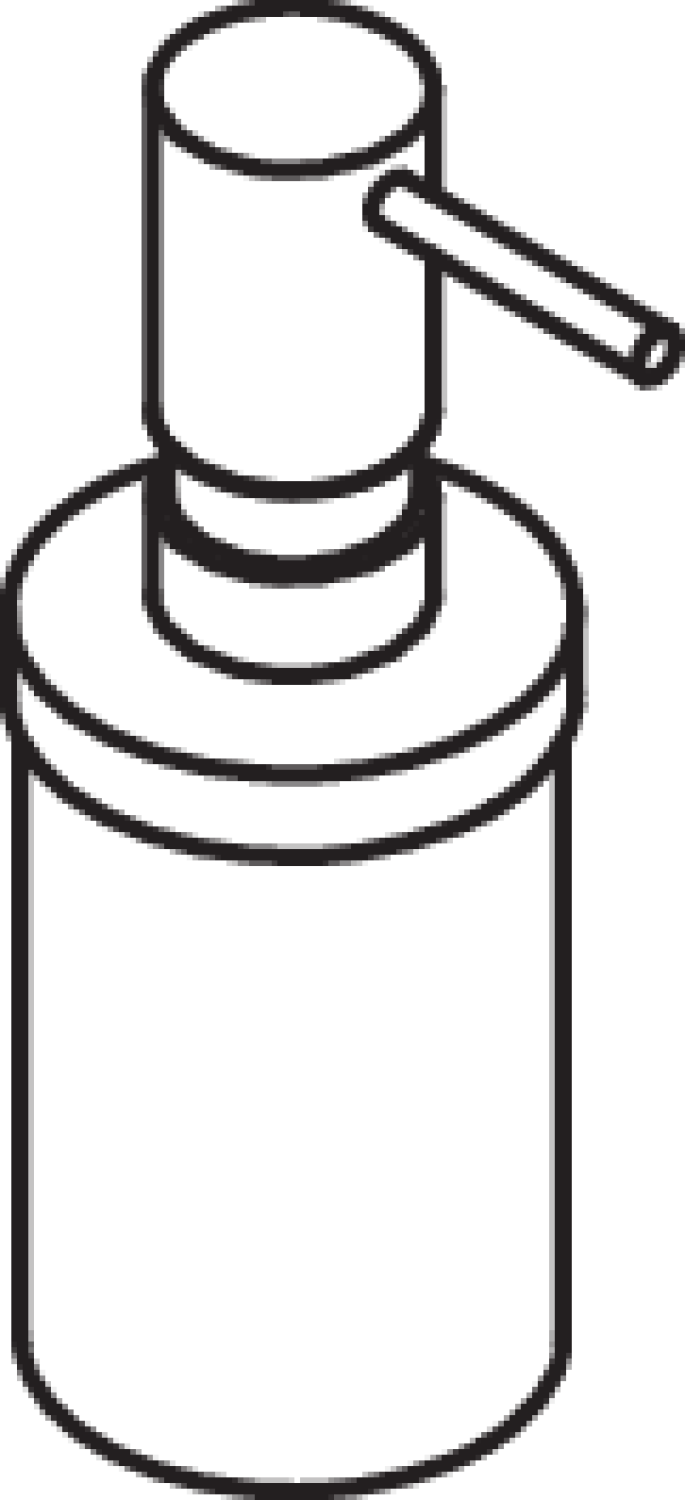 HEWI Seifenspender, 200 ml, Kst. signalweiß