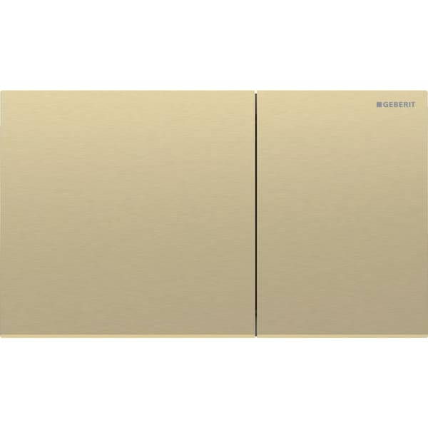 Geberit Sigma70 BetPl., für 2-Mengen-Spülung Square, messingfarben gebürstet / Etc Geberit Sigma70 BetPl., für 2-Mengen-Spülung Square, messingfarben gebürstet / Etc