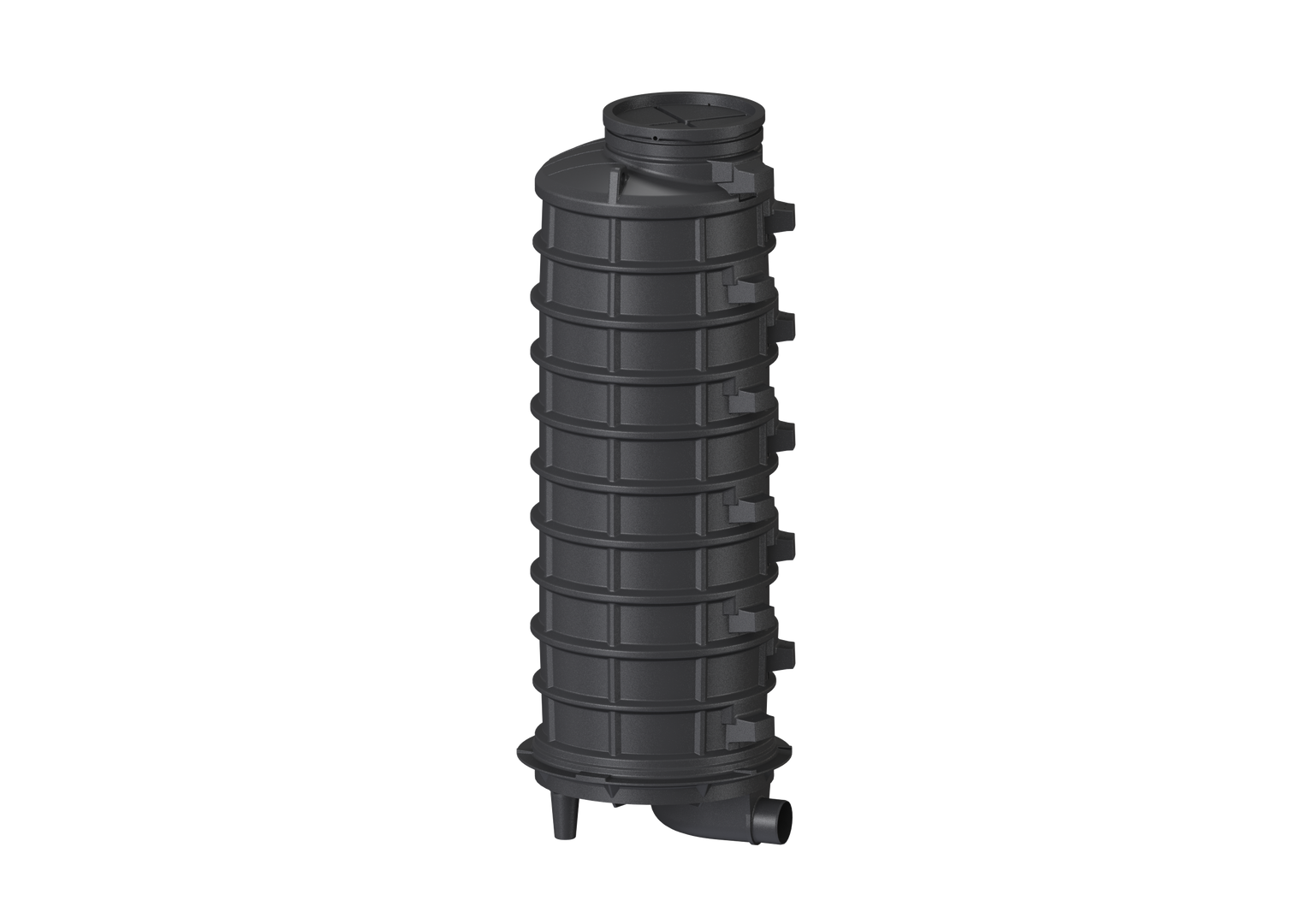 KESSEL-Standardschacht GT LW1000 H: 3070, DN 200, Bogen 90 Grad links