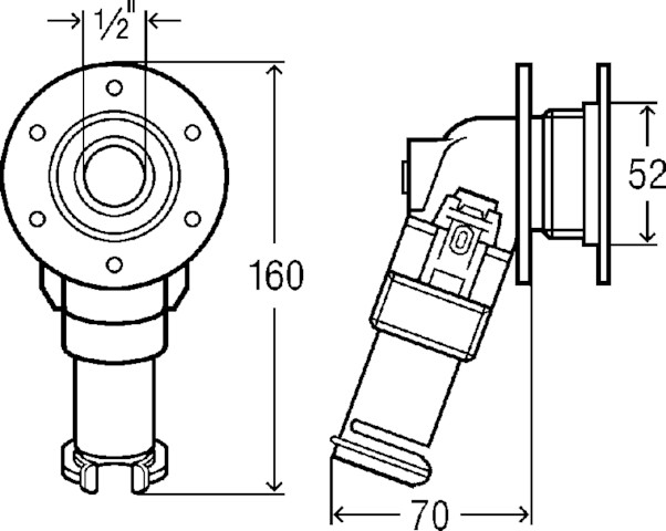 Viega Anschlussdose mit SC Sanfix P 2120.32 in 16mm x Rp1/2 Kunststoff
