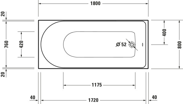 Duravit D-Neo Whirwanne 1800x800mm, Einbau Rückenschr.1 Variabel, Jet-Project, Weiß