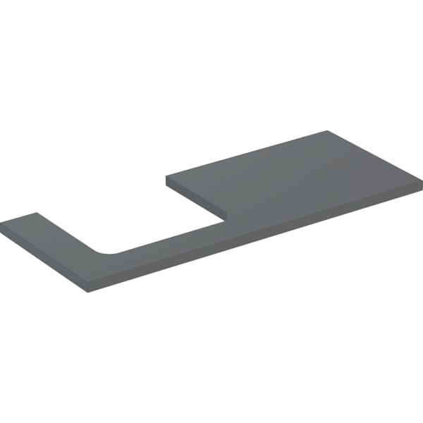 Geberit ONE WT-Platte, Ausschnitt li, für AWT 120x3x47cm, lava matt