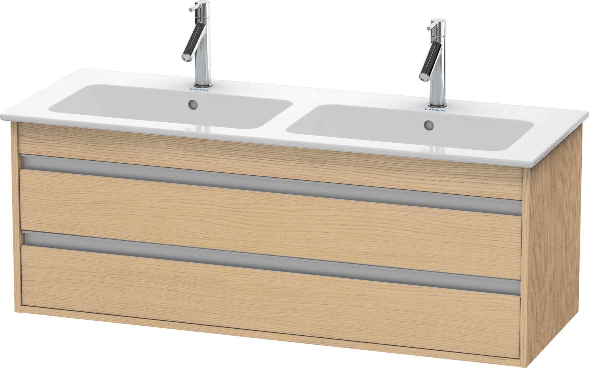 DU WTU Ketho f. ME by Starck, 2 Schubk. 480x1270x475mm, Eiche Natur