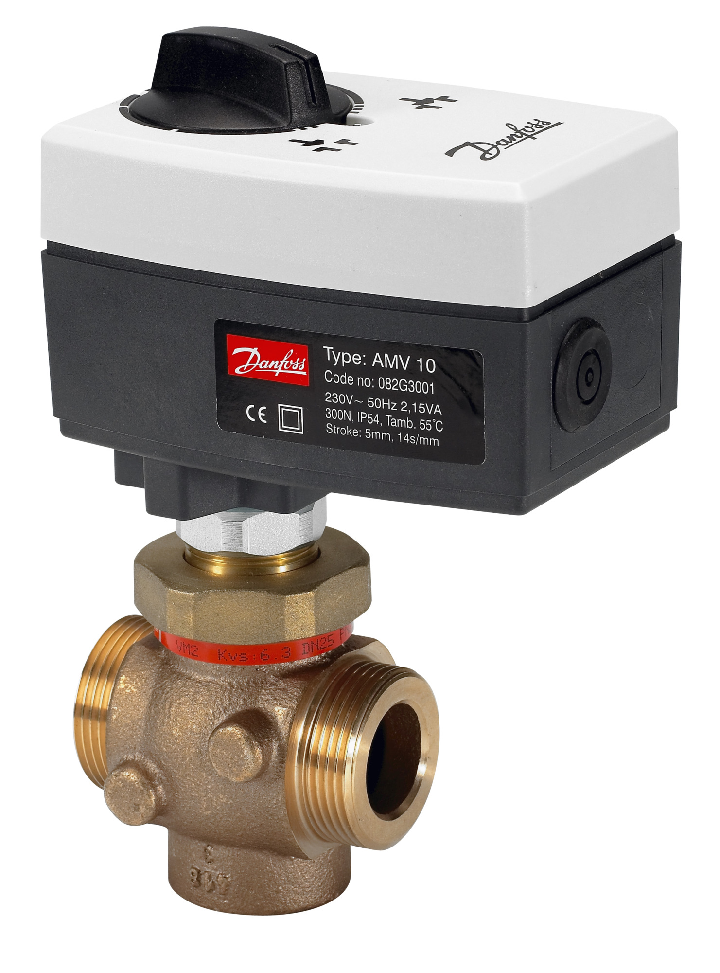 Danfoss Durchgangsventil VM2 DN25 Kvs 6,3, PN25, RG5, G11/4"A