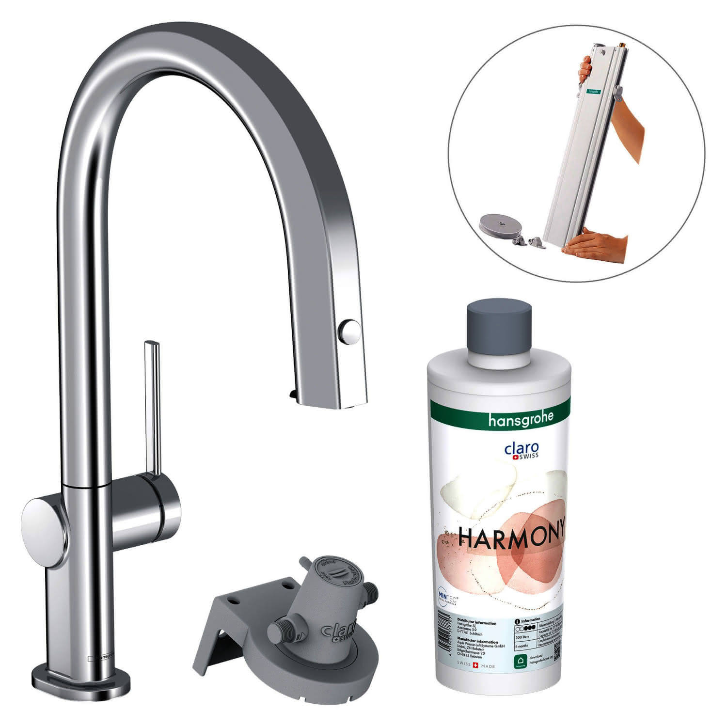 Hansgrohe FilterSystem 210 Aqittura M91 Ausziehausl.1jet sBox Starter Set chrom