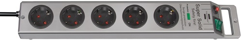 Steckdosenleiste Super Solid 16 A 250 V Steckd.5 2,5m H05VV-F 3x1,5 mm² Steckdosenleiste Super Solid 16 A 250 V Steckd.5 2,5m H05VV-F 3x1,5 mm²