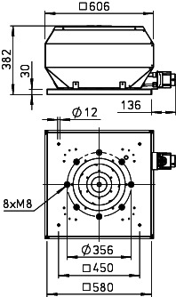Helios VDD EC 315 Dachventilator vertikal, 3-PH,EC-Motor