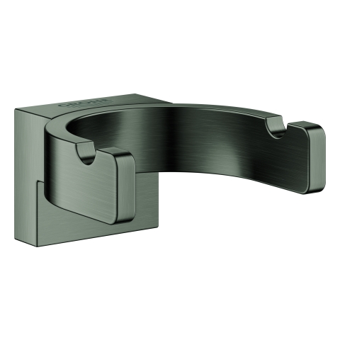 GROHE Bademantelhaken Selection 41049 doppelt hard graphite gebürstet