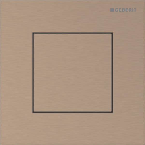 Geberit Typ 40 BetPl., eckig, f. UR-Strg. pneum. Sp., rotgold gebürstet, Etc