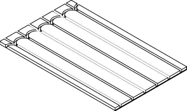 Viega Grundplatte Fonterra Reno 1238.10 in 620x1000mm