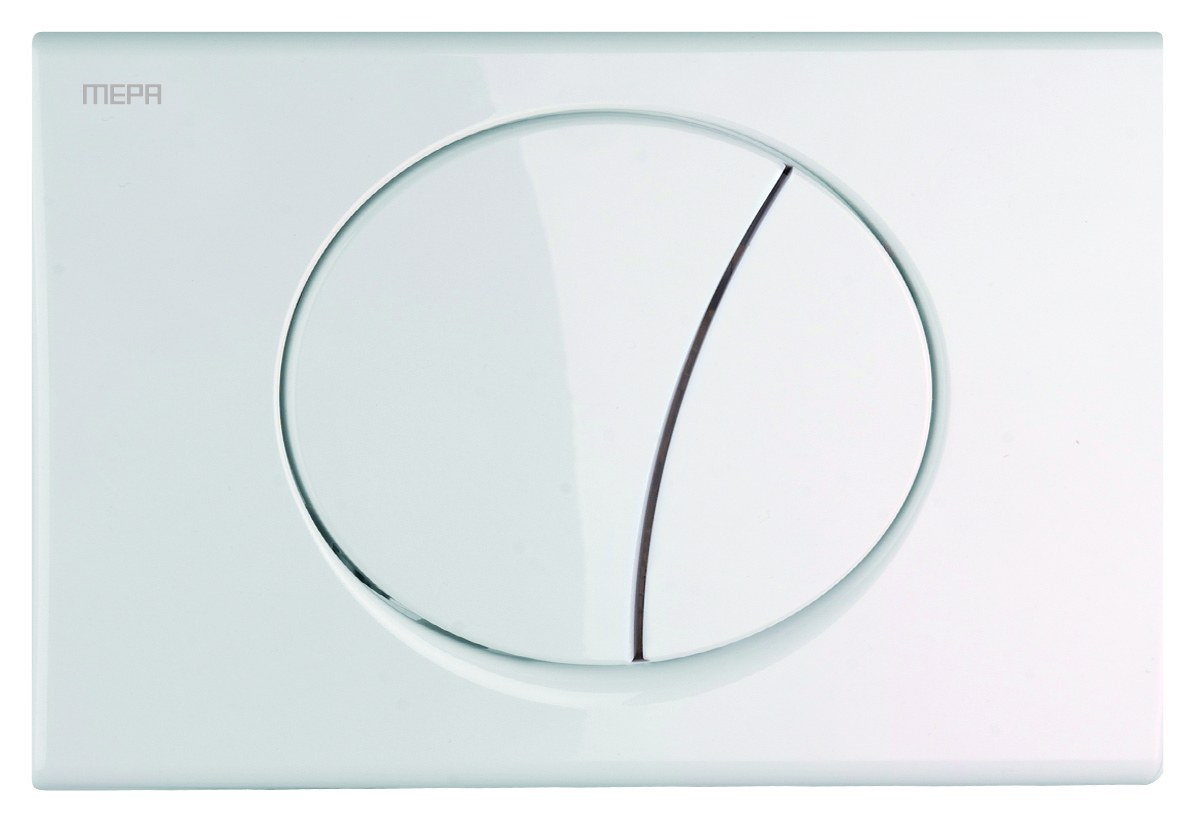 WC-Betätigungsplatte MEPA Ellipse 2-M Kunststoff Weiß